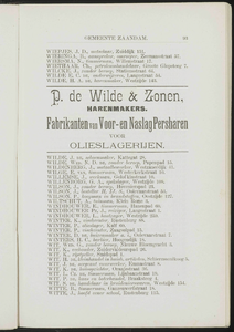  Adresboek van de gemeenten Zaandam, Koog aan de Zaan, Zaandijk, Wormerveer en Krommenie, pagina 103