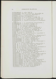 Adresboek van de gemeenten Zaandam, Koog aan de Zaan, Zaandijk, Wormerveer en Krommenie, pagina 104