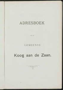  Adresboek van de gemeenten Zaandam, Koog aan de Zaan, Zaandijk, Wormerveer en Krommenie, pagina 113