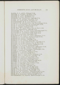  Adresboek van de gemeenten Zaandam, Koog aan de Zaan, Zaandijk, Wormerveer en Krommenie, pagina 123