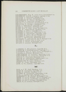  Adresboek van de gemeenten Zaandam, Koog aan de Zaan, Zaandijk, Wormerveer en Krommenie, pagina 124
