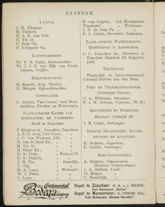  Nieuw algemeen adresboek van de Zaanstreek : Zaandam, Koog aan de Zaan, Zaandijk, Wormerveer, Krommenie en Westzaan, ...