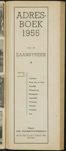  Adresboek voor de Zaanstreek waaronder de gemeenten: Zaandam, Koog aan de Zaan, Zaandijk, Wormerveer, Krommenie, ...