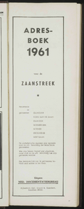 Adresboek voor de Zaanstreek bevattende de gemeenten Zaandam, Koog aan de Zaan, Zaandijk, Wormerveer, Wormer, ...