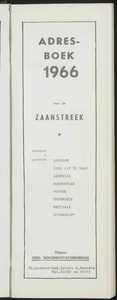  Adresboek voor de Zaanstreek bevattende de gemeenten Zaandam, Koog aan de Zaan, Zaandijk, Wormerveer, Wormer, ...