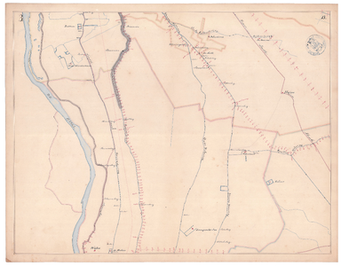 19223-B13.3 [Geen titel] Blad 3 van de kaart van de Sallandse Weteringen, vanaf de IJssel, tussen Windesheim, Wijhe en ...