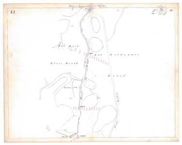 19231-15V32 [Geen titel] Kaartblad van de Regge ten noorden van Goor en ten zuiden van de huidige N347 met brug. ...