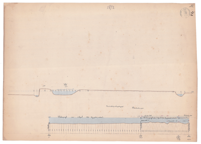 19231-Y10 [Geen titel] Dwarsdoorsneden die corresponderen met de lengtedoorsnede van de Bolksbeek. Vermeld worden: ...