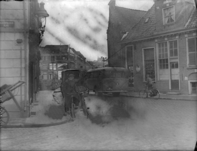 139 Opname van de Diezerpoorterplas in de richting van de Diezerstraat., 27-02-1937
