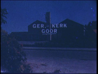 10869BB02300 Gereformeerde Kerk van Goor viert 50 jarig bestaan.Beelden van het interieur van de Ontmoetingskerk. De ...