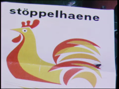 11495BB02350 Oogstfeest Stöppelhaene in Raalte.In volgorde van vertoning:1969Opbouw praalwagen op de deel.Optocht op de ...