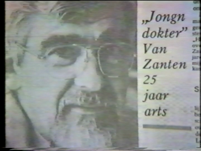 14871BB08199.02 Feestelijkheden rondom het Zilveren jubileum van huisarts Veldhuyzen van Zanten, huisarts in Enter. Met ...