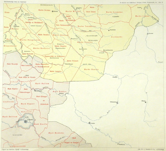 264-KD001323 De Marken van Gelderland, Overijssel, Drente, Westerwolde, enz. Blad 16 Kaart uit de Geschiedkundige atlas ...