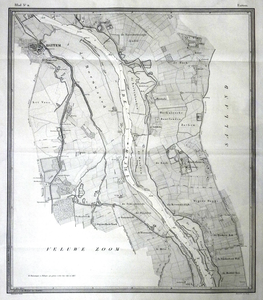 842-KD001473 Hattem blad nr. 11 Elfde blad van de altlas van de IJssel door L.J.A. van der Kun en R. Musquetier. ...