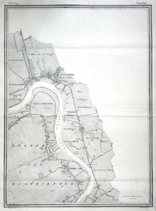 853-KD001484 Zwartsluis blad nr. 19 Negentiende blad van de atlas van de IJssel door L.J.A. van der Kun en R. ...