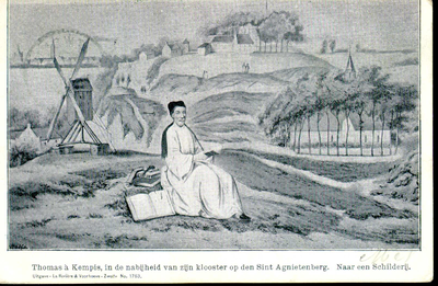 1072 PBKR3747 Thomas a Kempis op de Agnietenberg., 00-00-1470