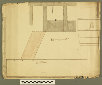 788 Tekening van het verlaat Overlaat of schutsluis, 1771-01-01