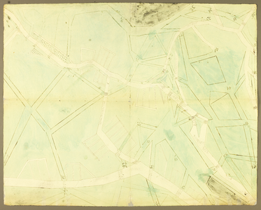 177 Zonder titel Gestyleerd verloop van de Markelse Schipbeek vanaf de Duitse grens rechts onder (20) tot aan Buurse en ...