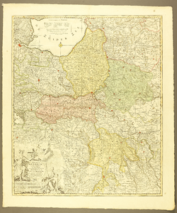 178 Ducatus Gelriae. Nova tabula. In tetrarchias etc. Graafschappen en staten, de vier kwartieren van Hertogdom Gelre ...