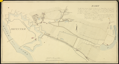 3585 Zonder titel Kaart van het terrein Snipperlings - Overlaat., 01-01-1823 - 31-12-1823