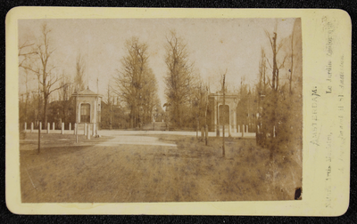 1821 -6 Amsterdam, het toegangshek van Artis., 01-01-1860 - 01-01-1870