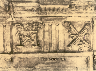 1385 Detail (zie uitleg kaart Stadhuis, detail 2)