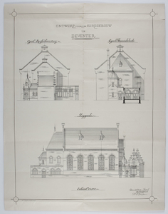 1886 Met gevel Spijkerboorsteeg, gevel Penninkshoek en Zijgevel., 1890-01-01