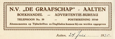 0043-0045 N.V. De Graafschap Boekhandel - Advertentie-bureau