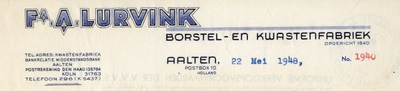0043-0084 Fa. A. Lurvink Borstel- en Kwastenfabriek