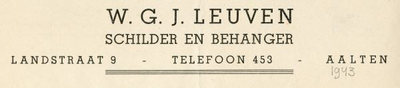0043-0093 W.G.J. Leuven Schilder en Behanger