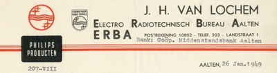 0043-0100 J.H. van Lochem Electro Radiotechnisch Bureau
