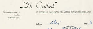 0043-0121 'De Oosthoek' Christelijk nieuwsblad voor Oost-Gelderland