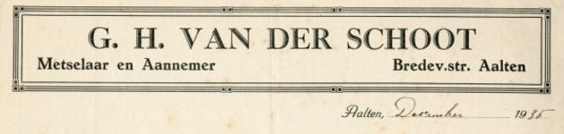 0043-0137 G.H. van der Schoot Meselaar - Aannemer