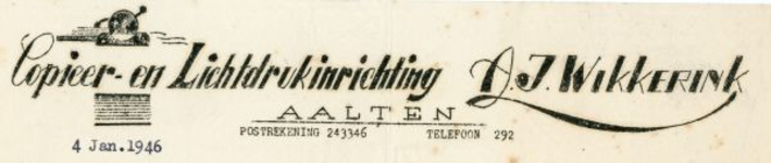 0043-0146 Copieer- en Lichtdrukinrichting A.J. Wikkerink