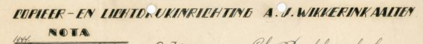 0043-0147 Copieer- en Lichtdrukinrichting A.J. Wikkerink