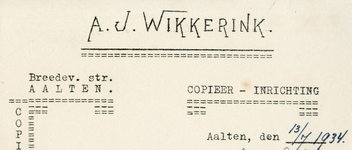 0043-0162 A.J. Wikkerink Copieer-inrichting