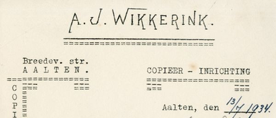 0043-0163 Copieer- en Lichtdrukinrichting A.J. Wikkerink