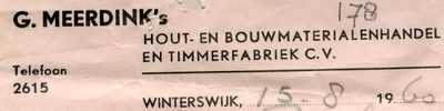 0043-0178 G. Meerdink in Hout en Bouwmaterialen en Timmerfabriek