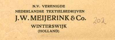 0043-0202 N.V. Verenigde Nederlandse Textielbedrijfen J.W. Meijerink & Co.