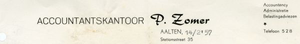 0043-0228 Accurantiekantoor P. Zomer