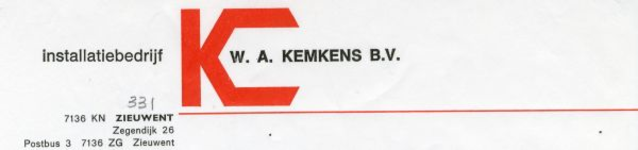 0043-0331 Installatiebedrijf W.A. Kemkens B.V.