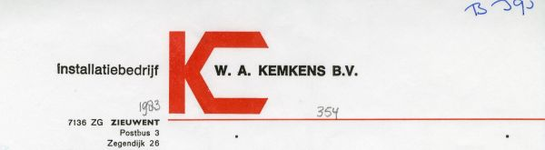 0043-0354 Ìnstallatiebedrijf W.A. Kemkens B.V.