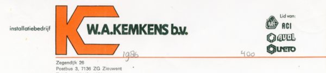 0043-0400 Installatiebedrijf K.W.A. Kemkens b.v.