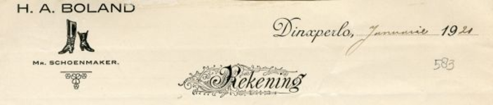 0043-0583 H.A. Boland Mr. Schoenmaker