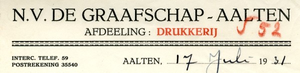0043-0852 N.V. De Graafschap Afdeeling Drukkerij