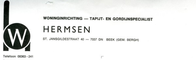 0043-1006 W. Hermsen Woninginrichting - Tapijt- en Gordijnspecialist