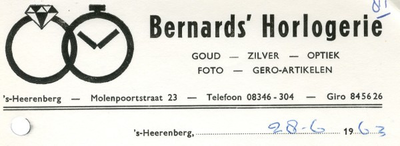 0043-1033 Bernards' Horlogerie