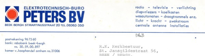 0043-1163 Elektrotechnisch-Buro Peters BV
