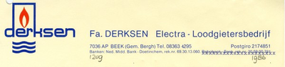 0043-1209 Fa. Derksen Electra - Loodgietersbedrijf