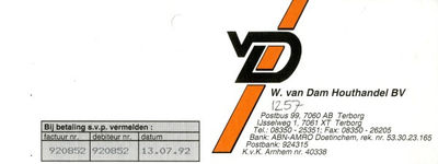 0043-1257 W. van Dam Houthandel BV